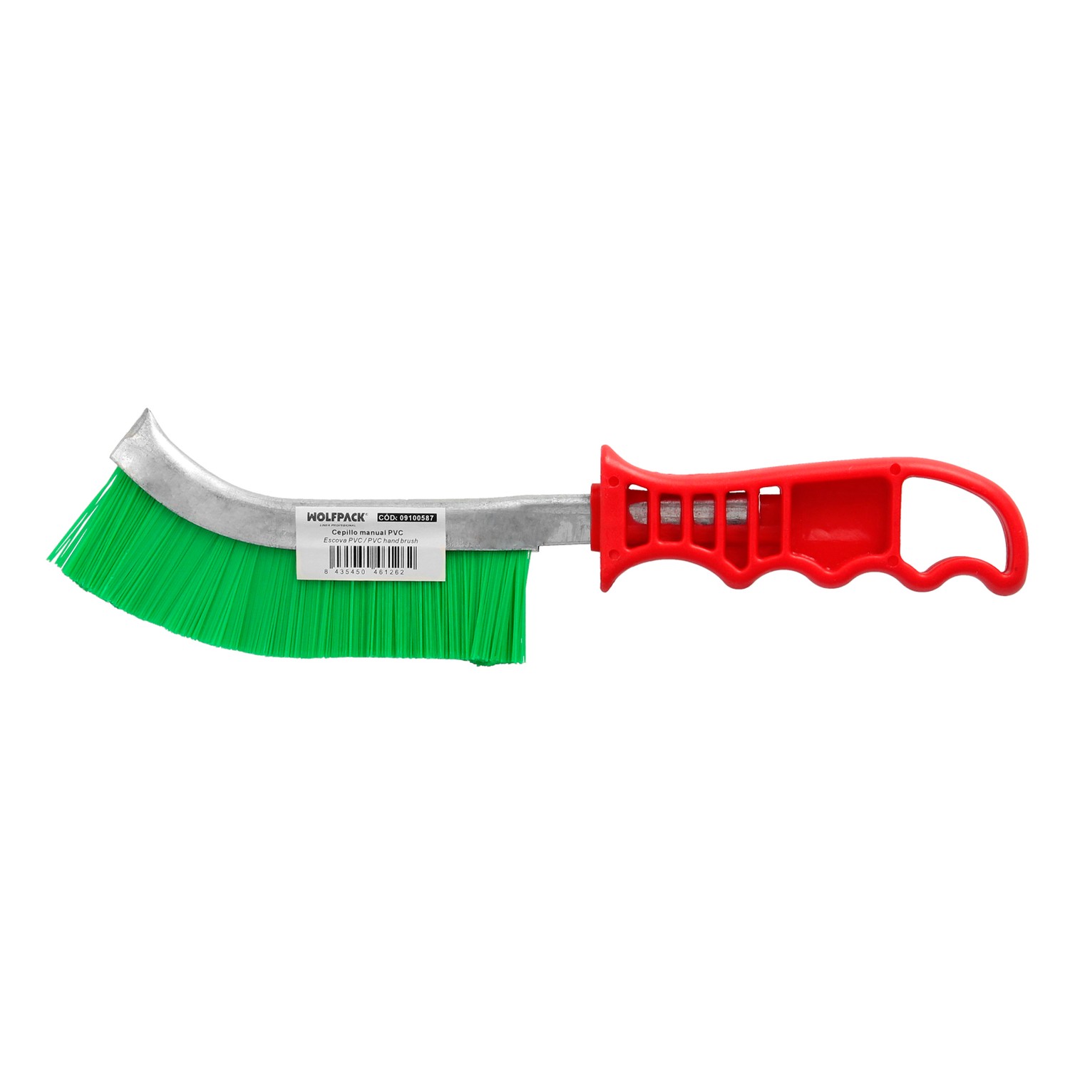 Cepillo Manual P.V.C. Mango De Plástico Rojo Multifuncional Resistente y Duradero