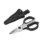 Tijeras Electricista 155 mm. Mango TPR Plus No tension. Con Funda Hojas Acero Inoxidable, Tijeras Cortar Cable, Pelacables