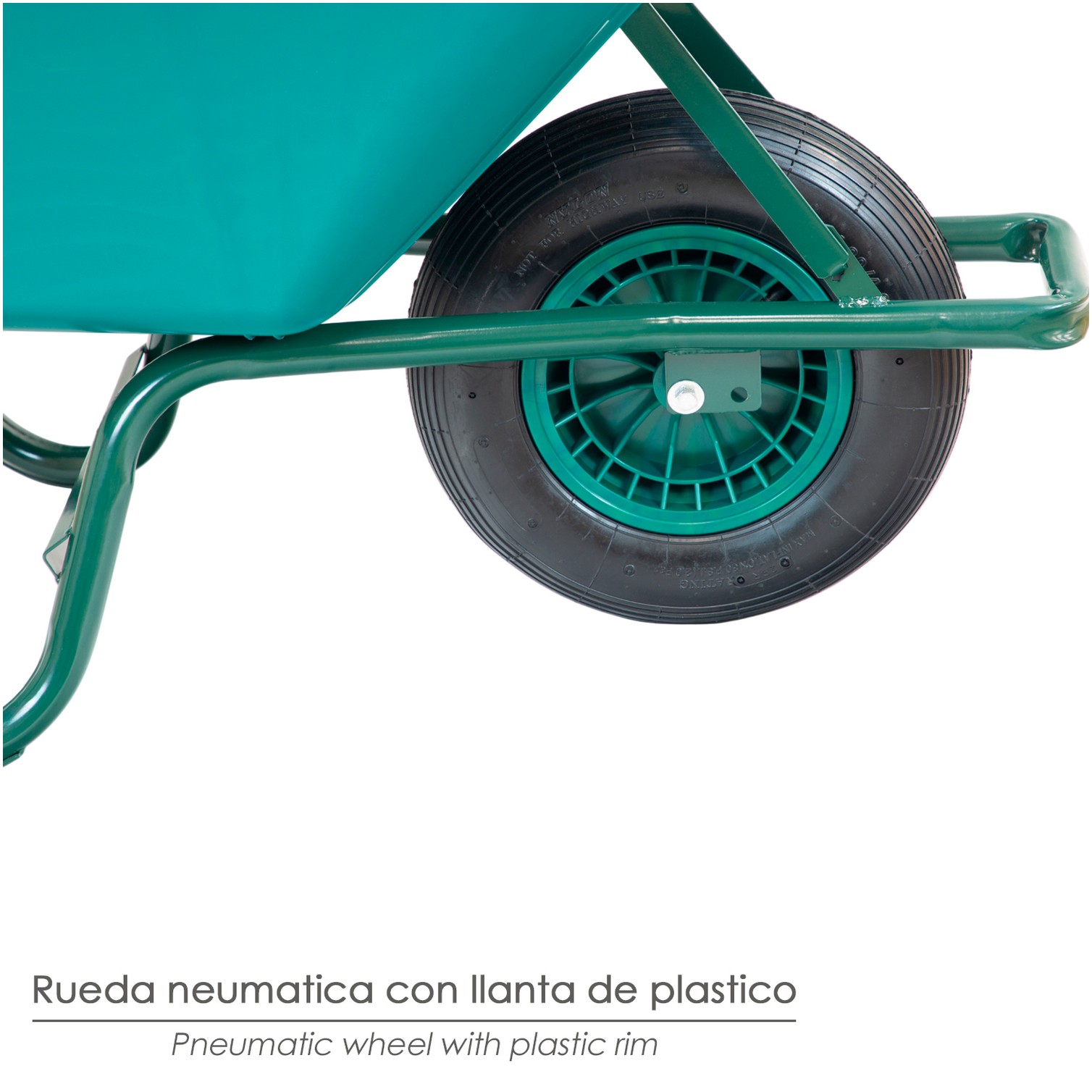 Carretilla Obra Plastico Desmontada 100 litros