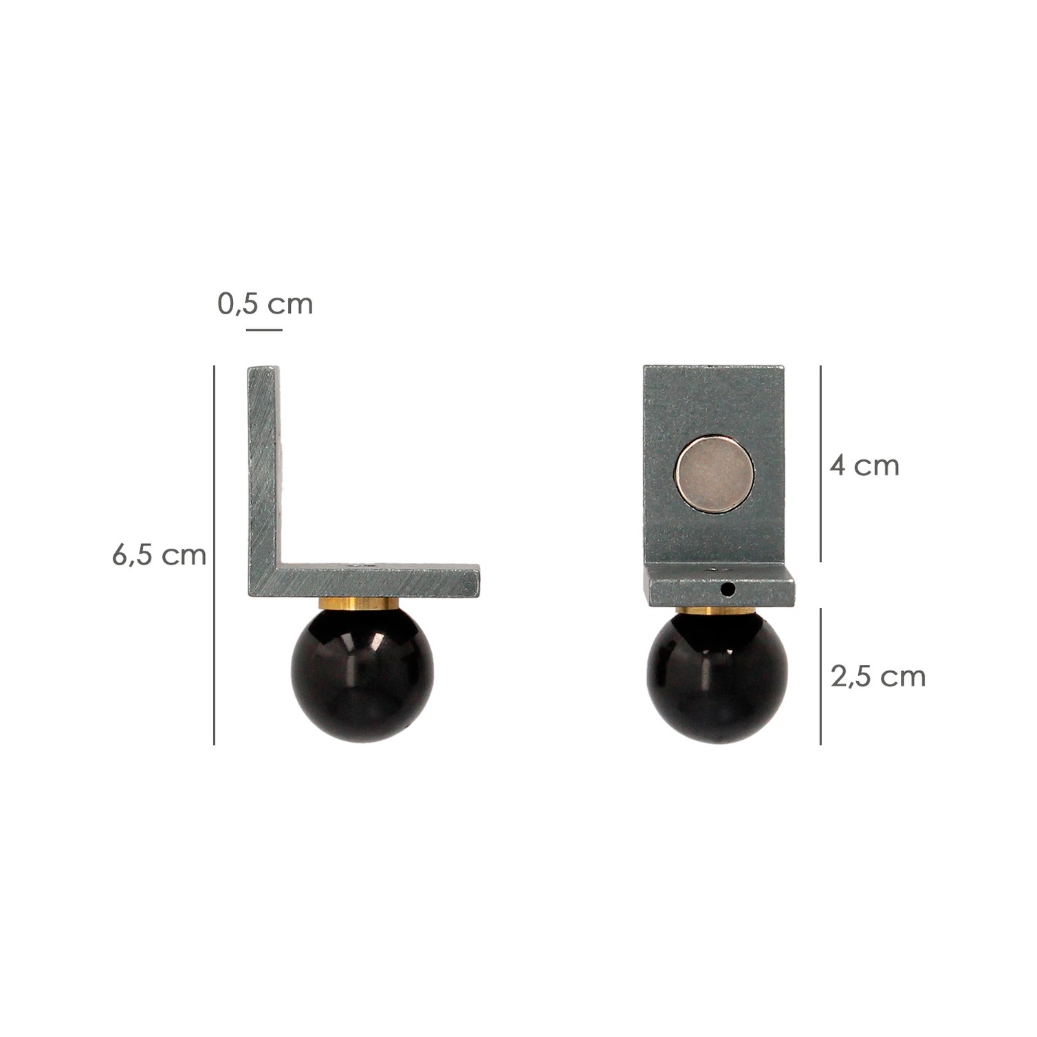 Juego Angulares Magneticos Para Reglas 40x40 mm. Nivel Pared, Nivelador Pared.