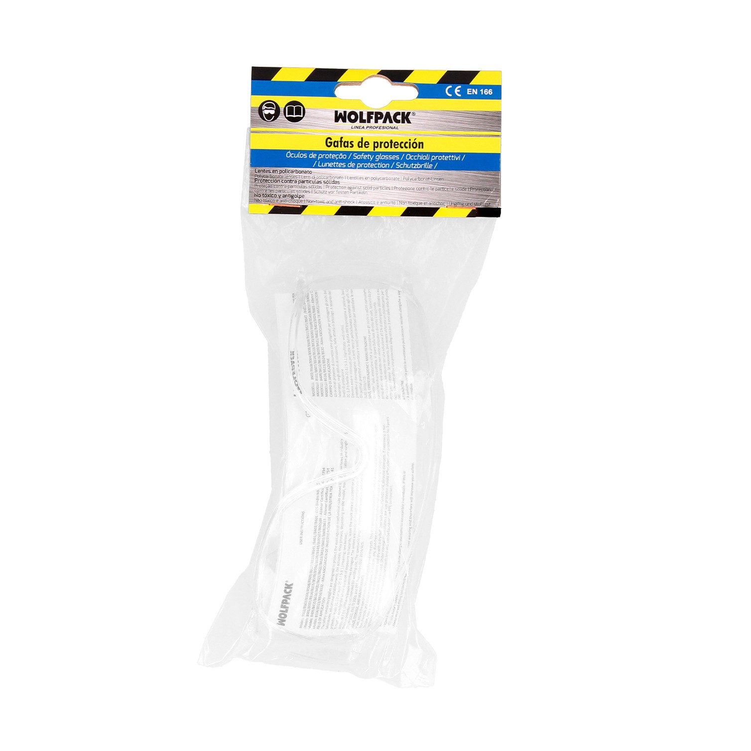 Gafas Proteccion En166 Patillas Fijas Transparentes