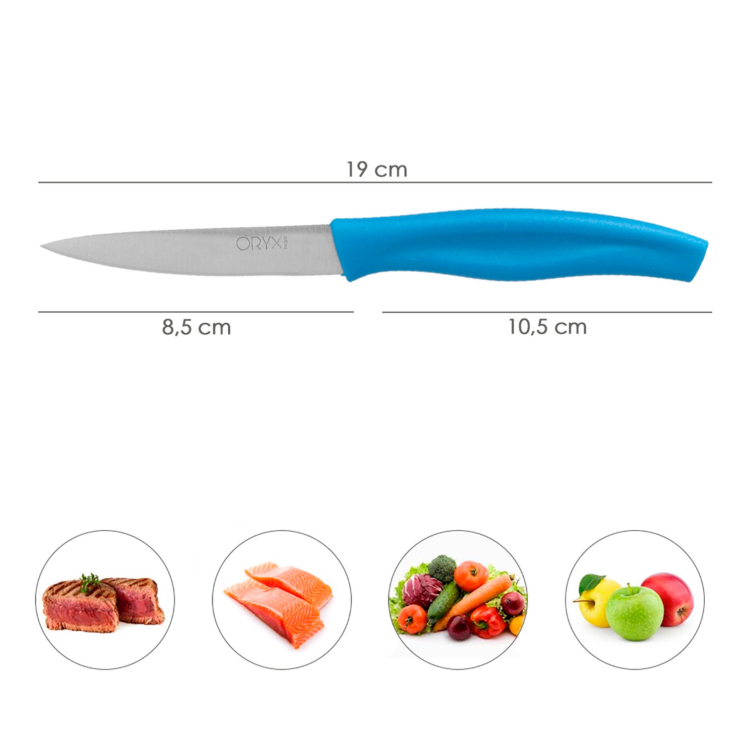 Cuchillo Nuuk Mondador Hoja Acero Inoxidable 9 cm. Azul (1 Unidad)