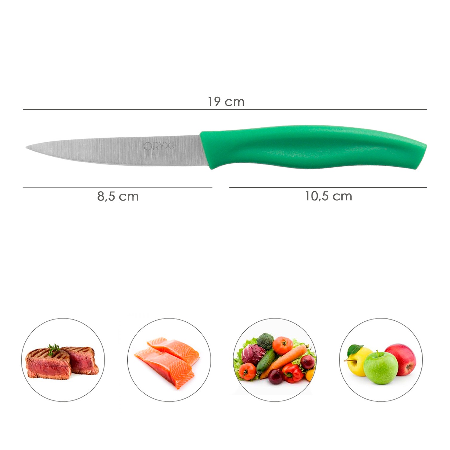 Cuchillo Nuuk Mondador Hoja Acero Inoxidable 9 cm. Verde (1 Unidad)