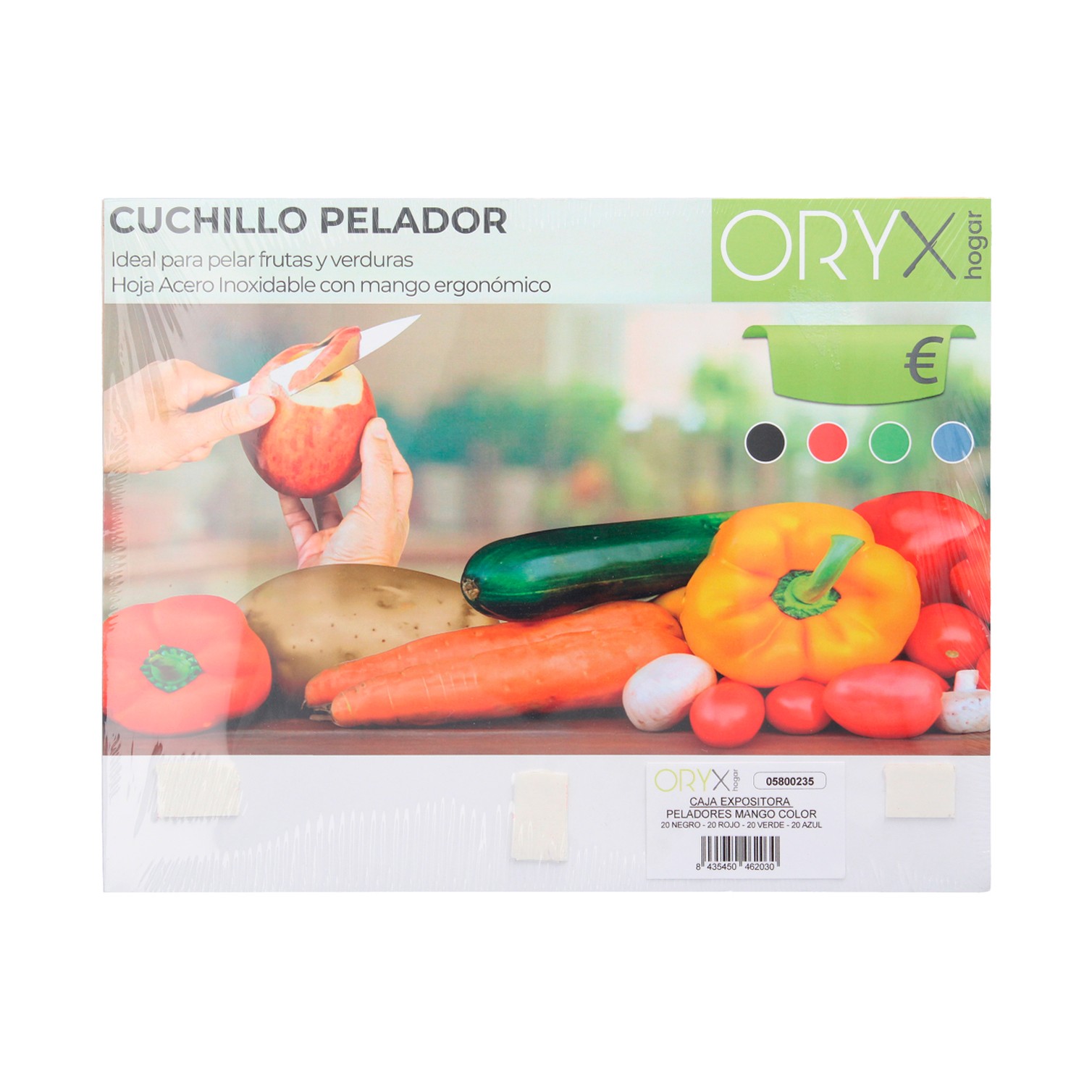 Expositor Cuchillos Mondador 9cm (80 piezas)