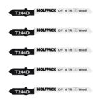 Hojas Sierra Calar Para Madera Corte Grueso 5 Piezas. Hoja Cromo Vanadio 58. Vastago T Universal