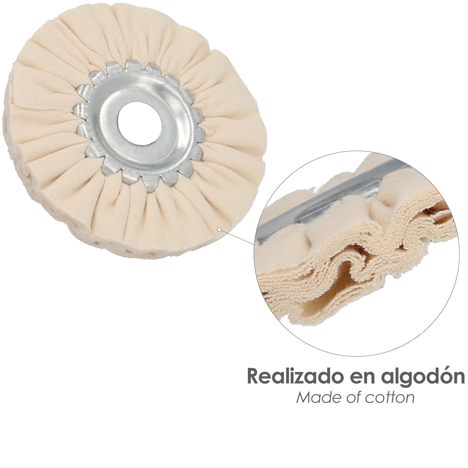 Disco Pulidor De Tela Para Amoladora / Esmeriladora Ø 150 mm.