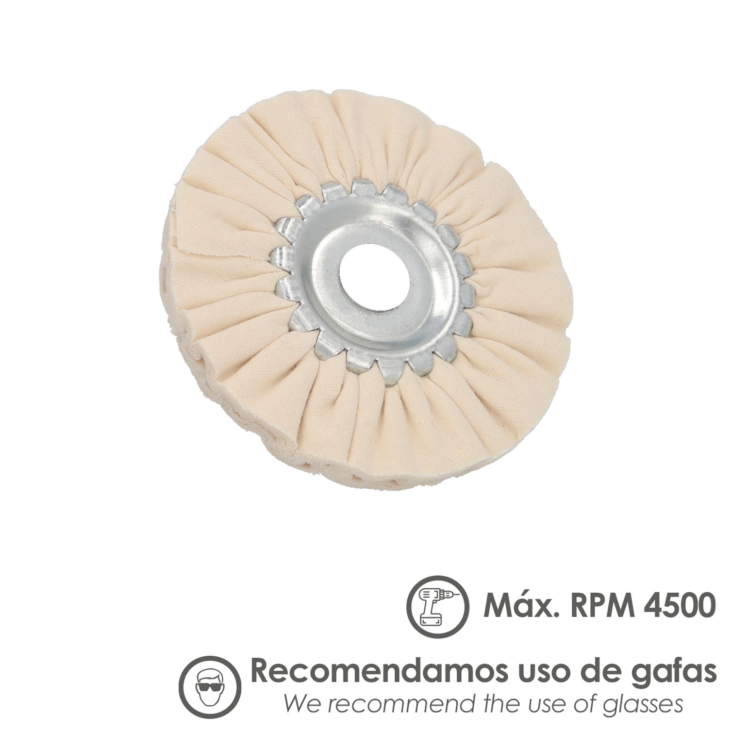 Disco Pulidor De Tela Para Amoladora / Esmeriladora Ø 150 mm.