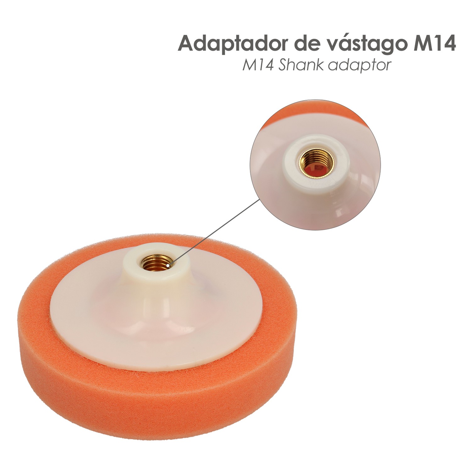 Disco Pulidor Esponja M-14 125mm.