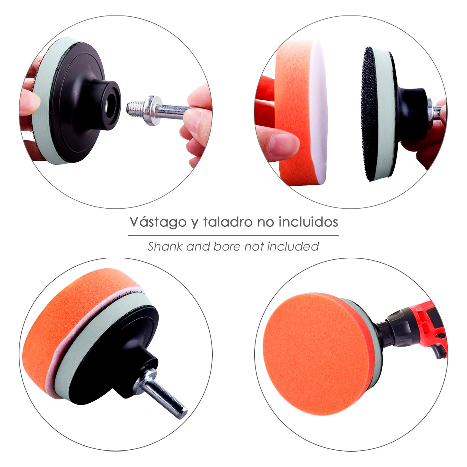 Disco Pulidor Esponja Con Velcro Ø 125mm.