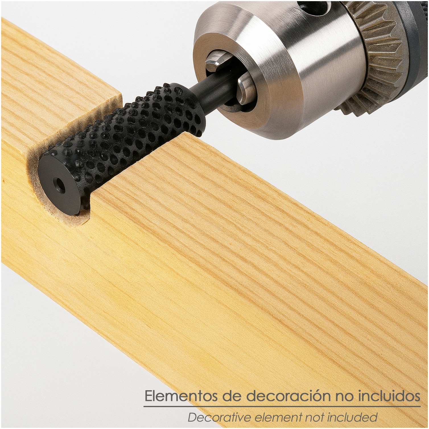 Fresa Rotativa Para Madera Cilindrica Ø 15 mm. Para Taladro / Fresadora
