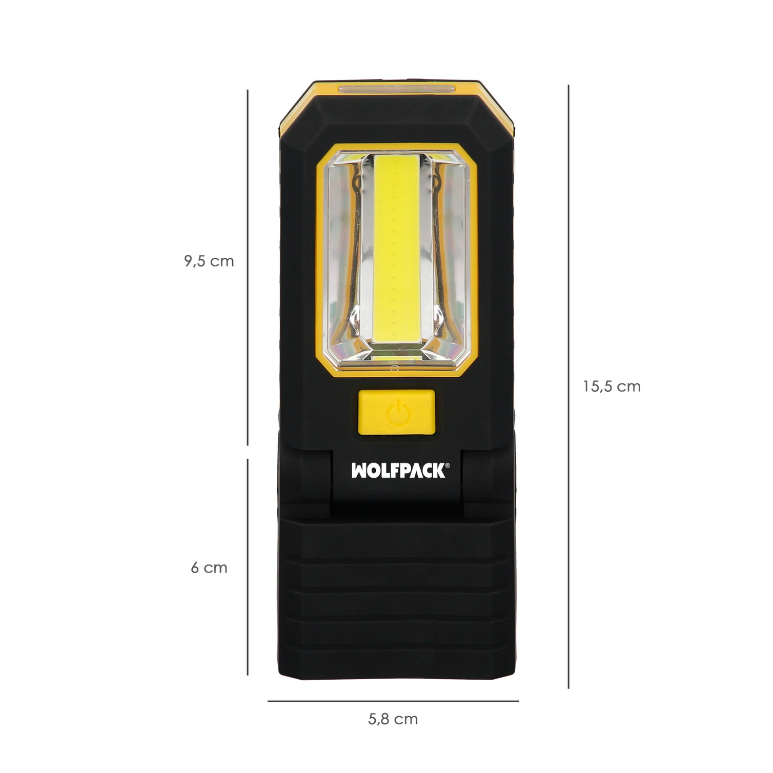 Linterna LED Profesional Multifunción Compacta Plegable A Pilas (3 AAA) 210 Lumenes 2 Modos de Iluminación Con Iman y Gancho