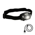 Linterna Led Frontal Cabeza Litio Usb Recargable. 3 modos de luz. 120 LUM. Sensor de encendido y apagado.