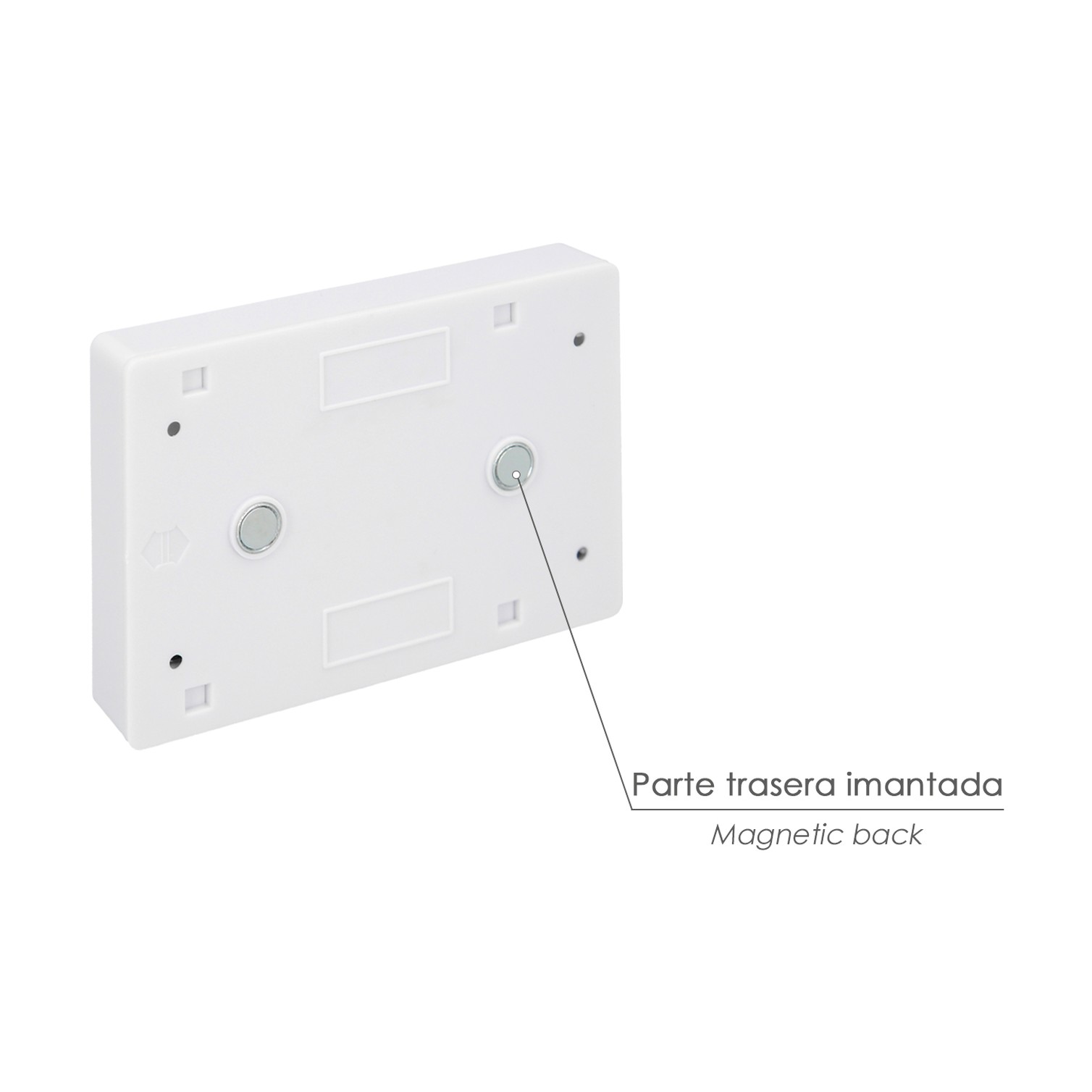 Linterna / Luces Led Para Pared / Armario A pilas (4 AAA) 250 Lumenes (Fijación Mediante Pegatina, Iman o Tornillos)
