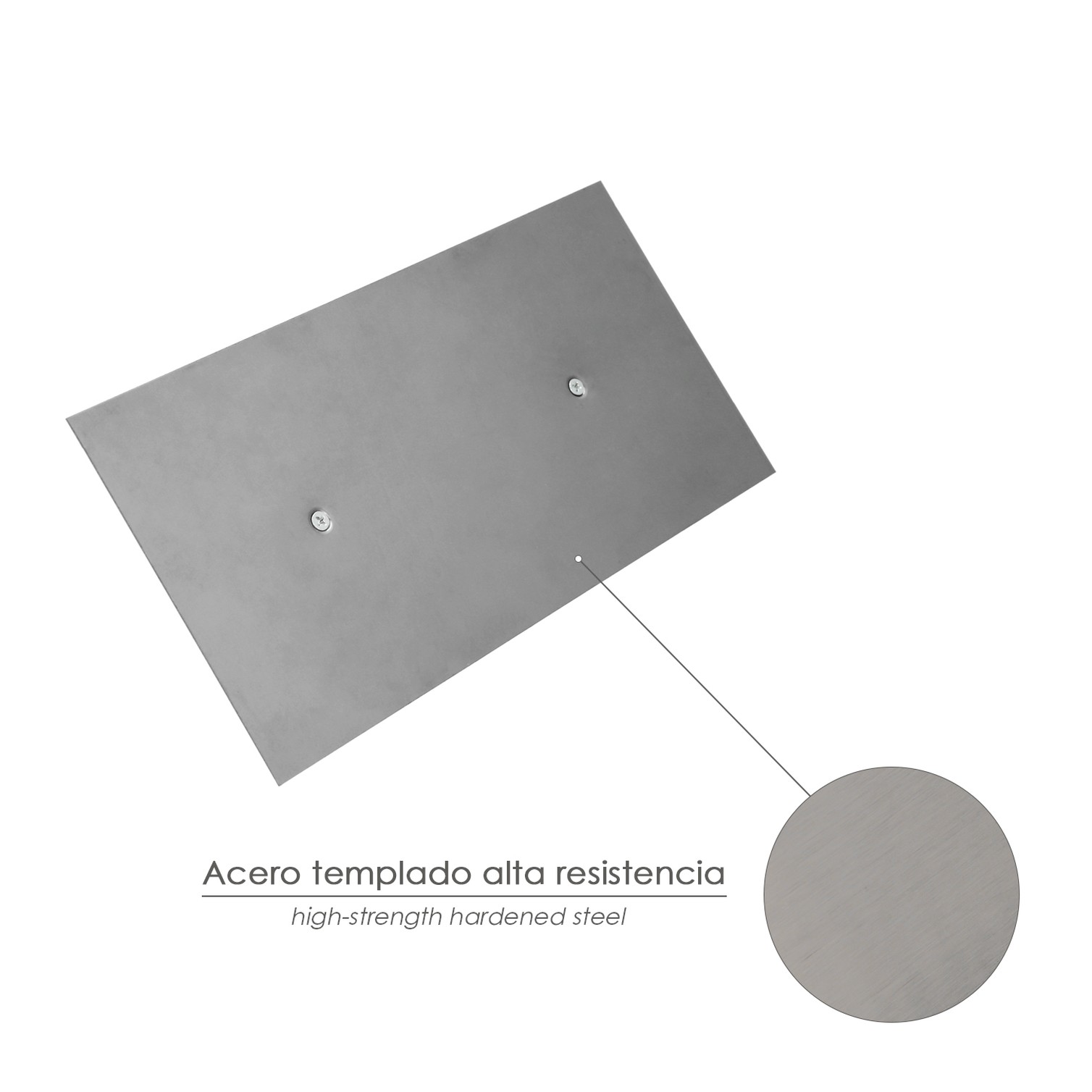 Llana Profesional Acero Mango TPR Acabado Liso 300x150 mm.
