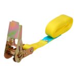 Cinta De Amarre Con Ratchet 4 metros x 25 mm. Trinquete Metalico Automatico, Cincha, Eslinga Mercancia, Correa Sujeción