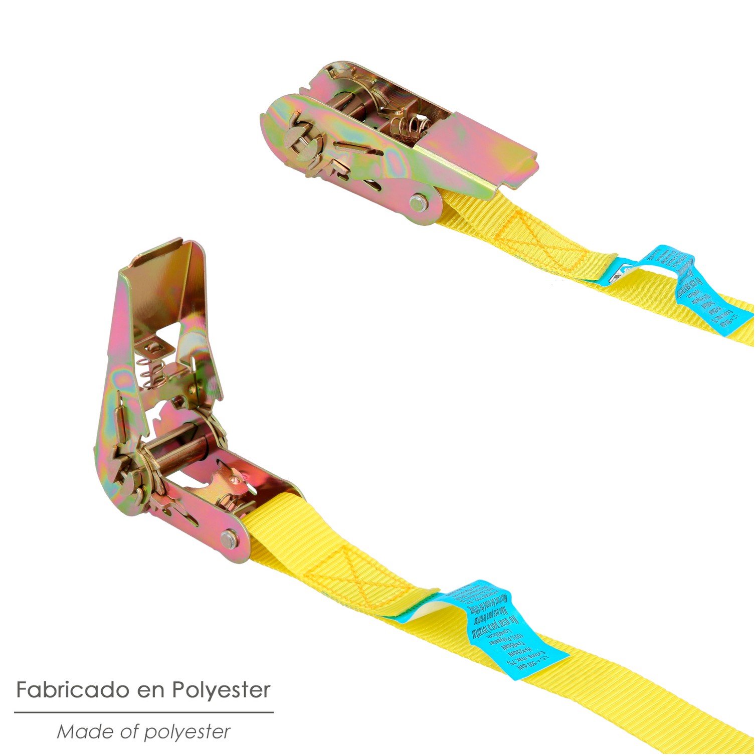 Cinta De Amarre Con Ratchet 4 metros x 25 mm. Trinquete Metalico Automatico, Cincha, Eslinga Mercancia, Correa Sujeción