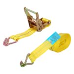 Cinta De Amarre Con Ratchet 6 metros x 38 mm. Trinquete Metalico Automatico, Cincha, Eslinga Mercancia, Correa Sujeción