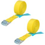 Cinta De Amarre Con Trinquete 4,5 metros x 25 mm.(2 Unidades) Trinquete Metalico Automatico, Cincha, Eslinga, Correa Sujeción