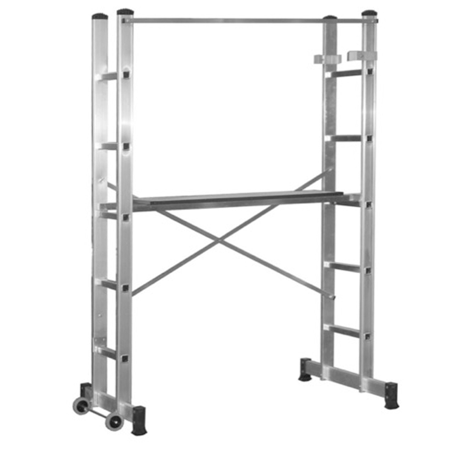Andamio Aluminio Móvil Altura Máxima 3 Metros. Escalera Doble, Escalera Tijera, Escalera Profesional, Escalera Telescopica,