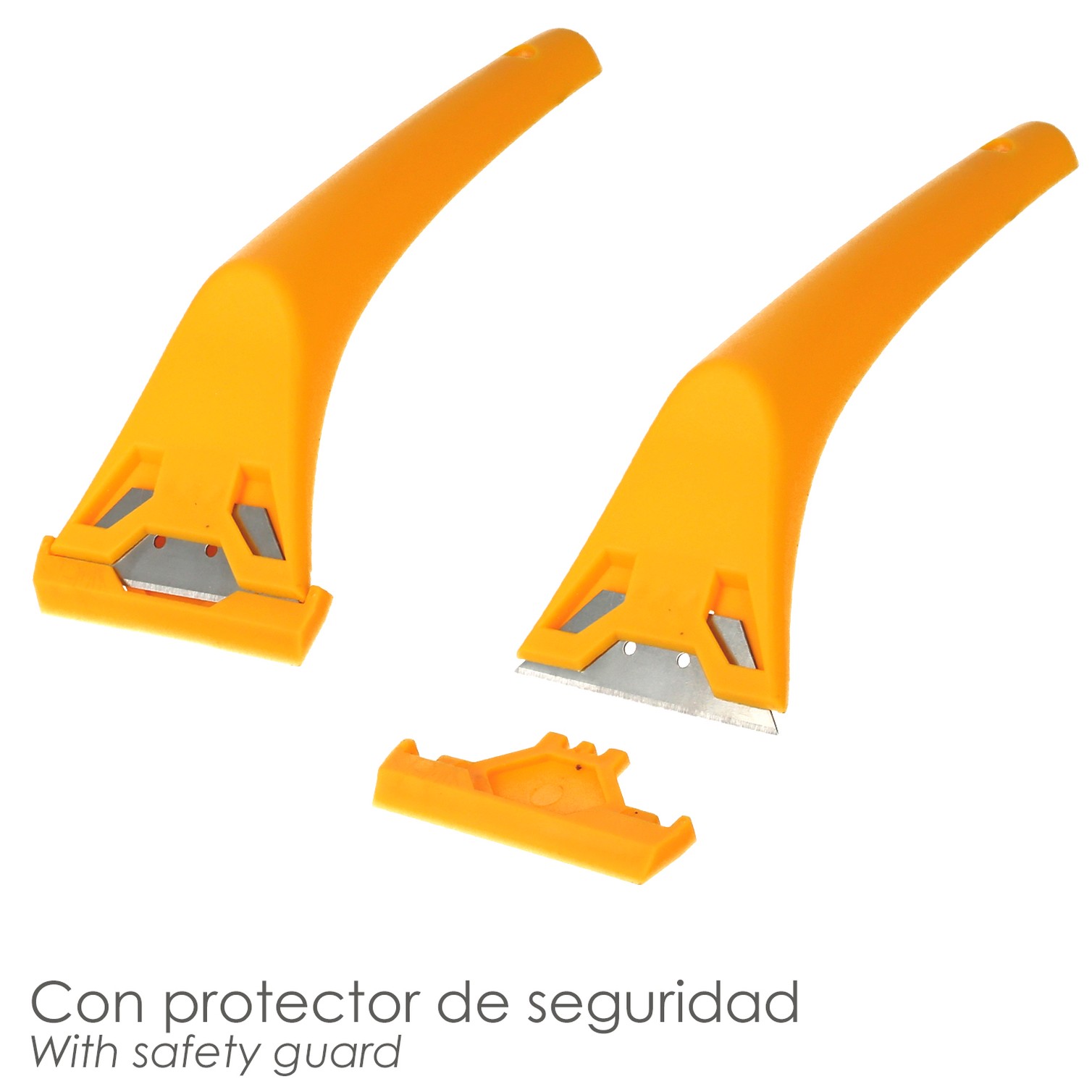 Rascavidrios Plastico Amarillo Hoja 60 mm. Rasqueta Vitroceramica, Rascador Vidrio, Rascador Vitroceramica,
