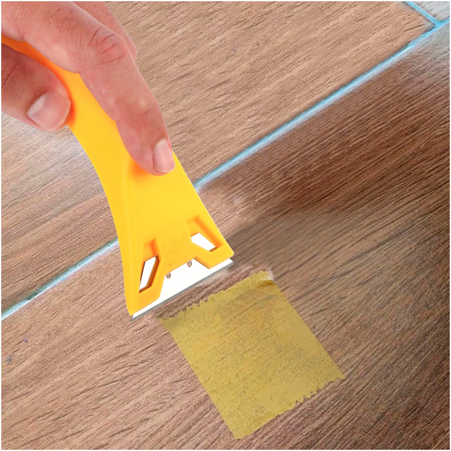 Rascavidrios Plastico Amarillo Hoja 60 mm. Rasqueta Vitroceramica, Rascador Vidrio, Rascador Vitroceramica,