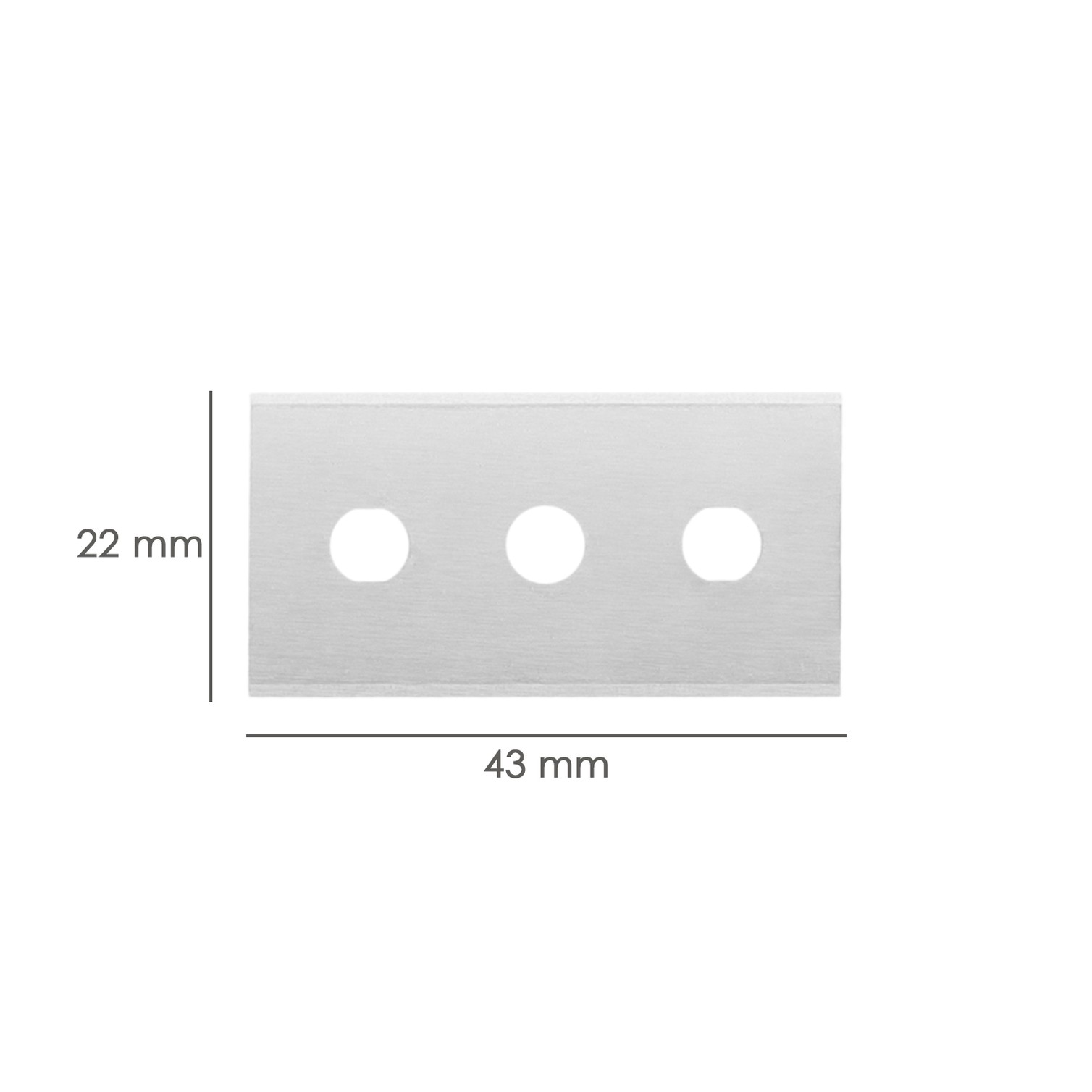 Hoja Rectangular Rascavidrios Domestico ( 5 piezas)