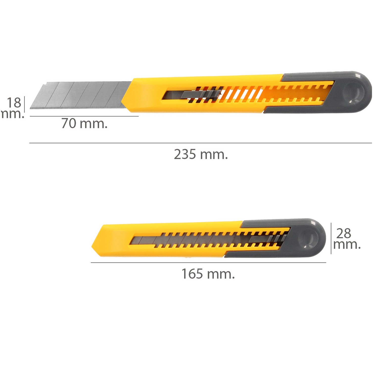 Cutter Profesional Hoja Acero Al Carbono 18 mm. Cuter Manualiadades, Cutters Trabajo,