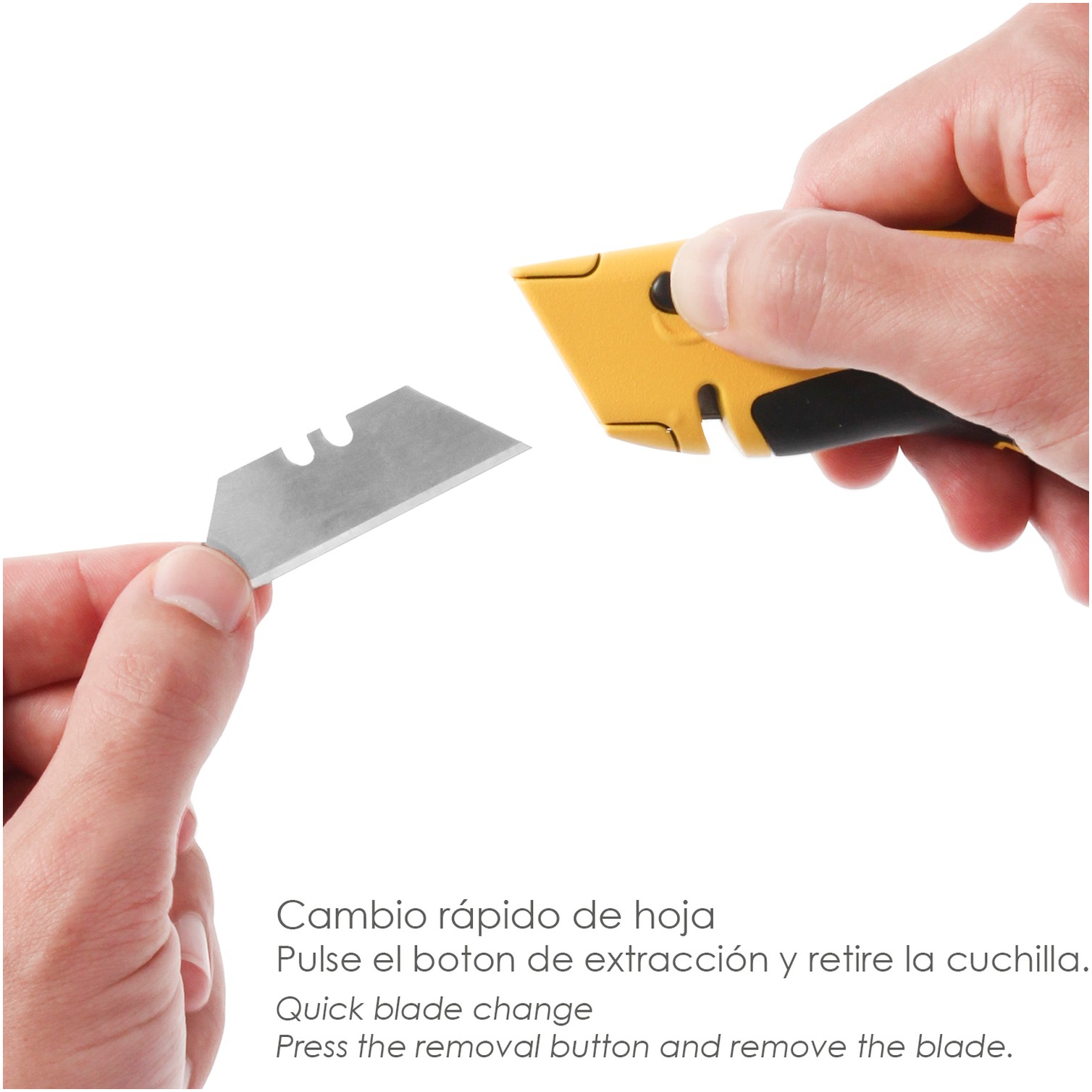 Cutter Con Hoja Retractil De 20 mm. Cambio Hoja Rápido Carcasa De Aluminio Agarre Engomado. Uso Profesional