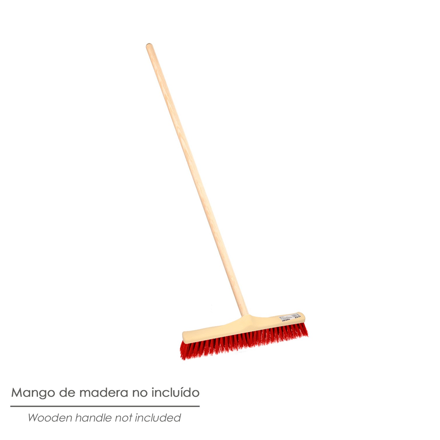 Cepillo Barrendero Industrial Fibra Suave PVC. Soporte Polipropileno 50 cm. (Sin Mango)