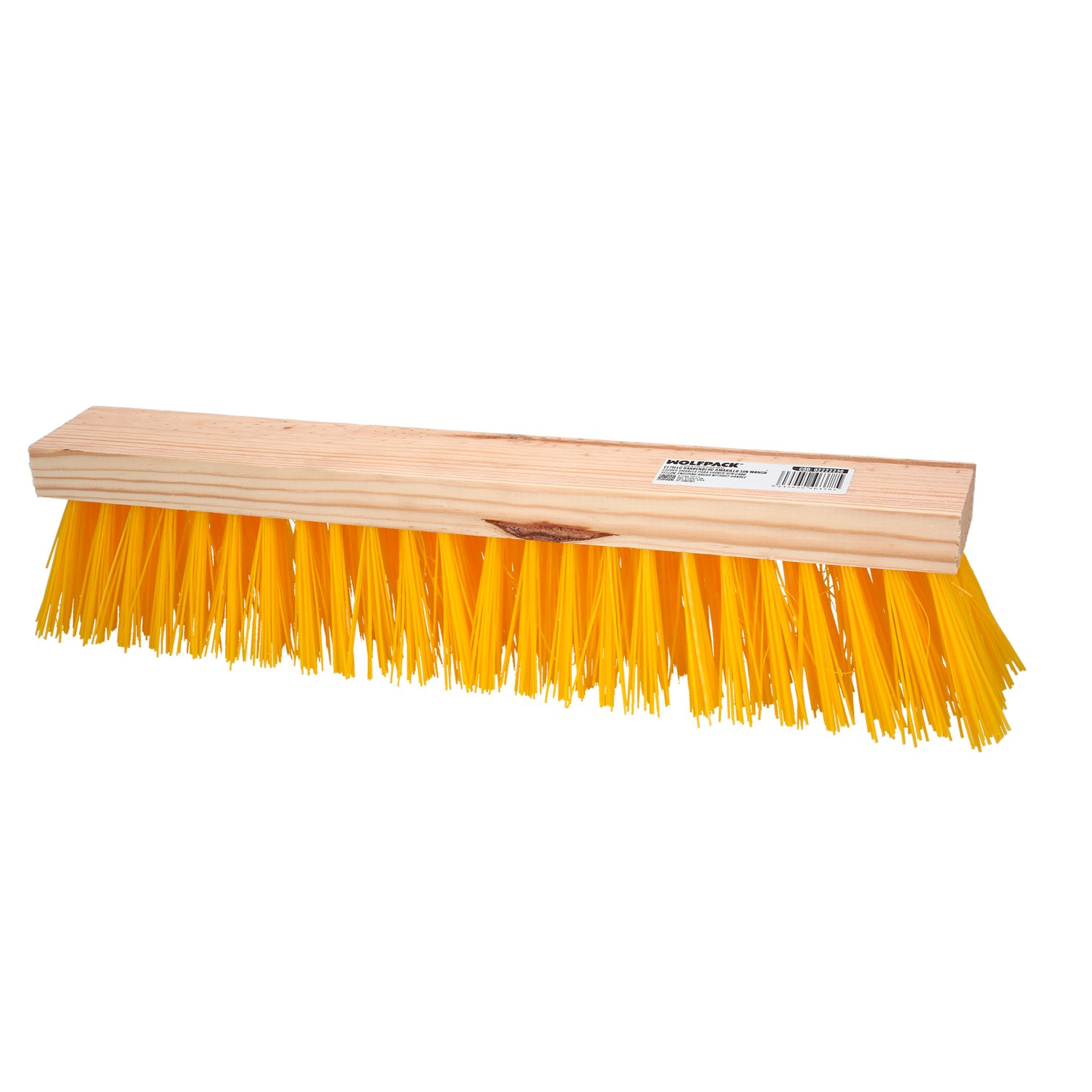 Cepillo Barrendero Industrial Fibra Polipropileno. Soporte Madera 50 cm. (Sin Mango)