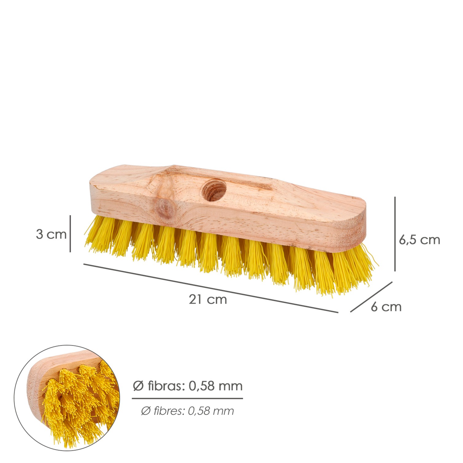 CEPILLO RAICES SIN MANGO 5x10