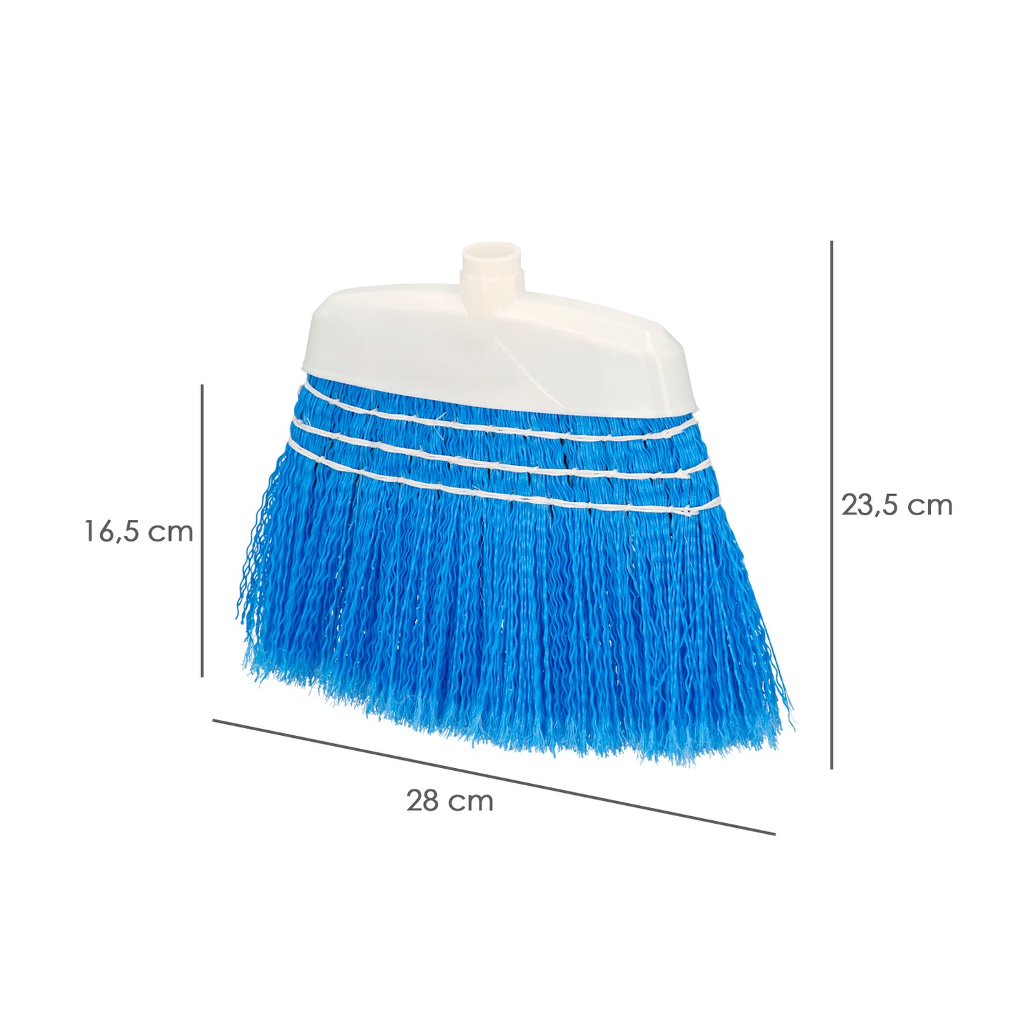 Escoba Jardin Azul Con Cordones Sin Mango, Escoba Terrazas, Terrazas, Cocheras, Calles,