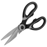 Tijeras Cocina Hojas de Acero Inoxidable, Mangos Ergonomicos en TPR Con Funda Protectora