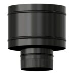 Terminal Antirrevocante Estufa Vitrificado Negro Ø 120 mm. Sombrero Tubo Chimenea, Sombrero Tubo Humo, Sombrero Tubo Calefacción