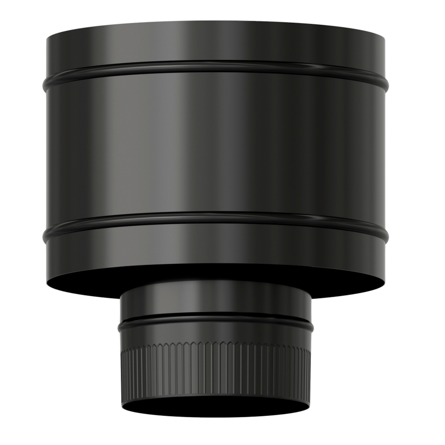 Terminal Antirrevocante Estufa Vitrificado Negro Ø 120 mm. Sombrero Tubo Chimenea, Sombrero Tubo Humo, Sombrero Tubo Calefacción