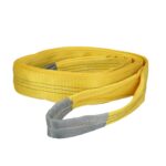 Eslinga Plana Doble Banda 3.000 Kg. Factor Seguridad 7:1, Longitud: 3 Metros Ancho 9 cm. 100% Poliester. Color Amarilla