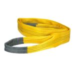 Eslinga Plana Doble Banda 3.000 Kg. Factor Seguridad 7:1, Longitud: 4 Metros Ancho 9 cm. 100% Poliester. Color Amarilla