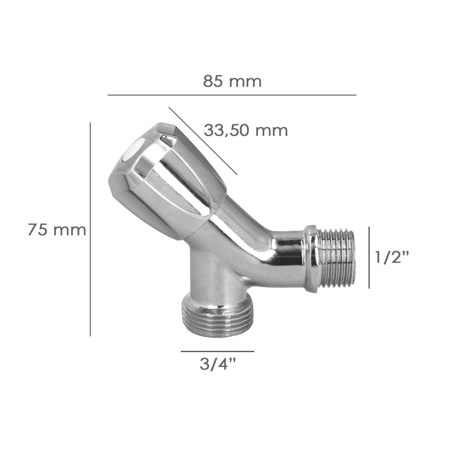 Grifo Lavadora Sencillo Entrada 1/2" - Salida 3/4" Grifo Lavadora, Grifo Lavavajillas, Grifo De Paso