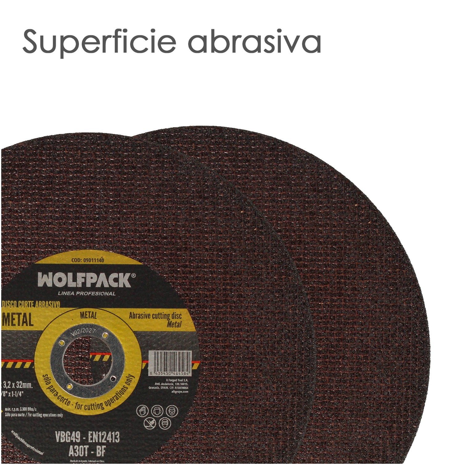 Disco Corte Abrasivo Metal Ø 300 x Ø 32 mm. Espesor 3,2 mm. Disco Radial / Amoladora Universal Con Todas Las Amoladoras