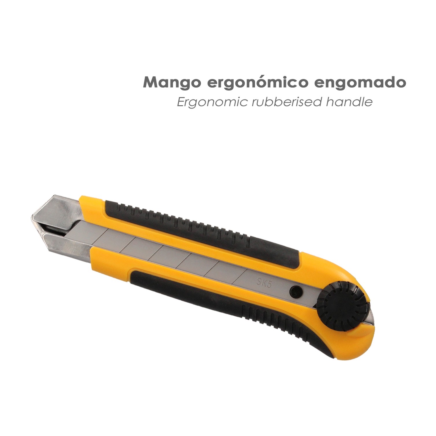 Cutter Ancho Profesional Hoja Acero Sk5 25mm.