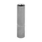 Llave Vaso 1/4" Hexagonal Larga 8 mm. Perfil de 6 caras. Acero Cromo Vanadio, Aristas Redondas [+5 variaciones de Medida Disponibles]