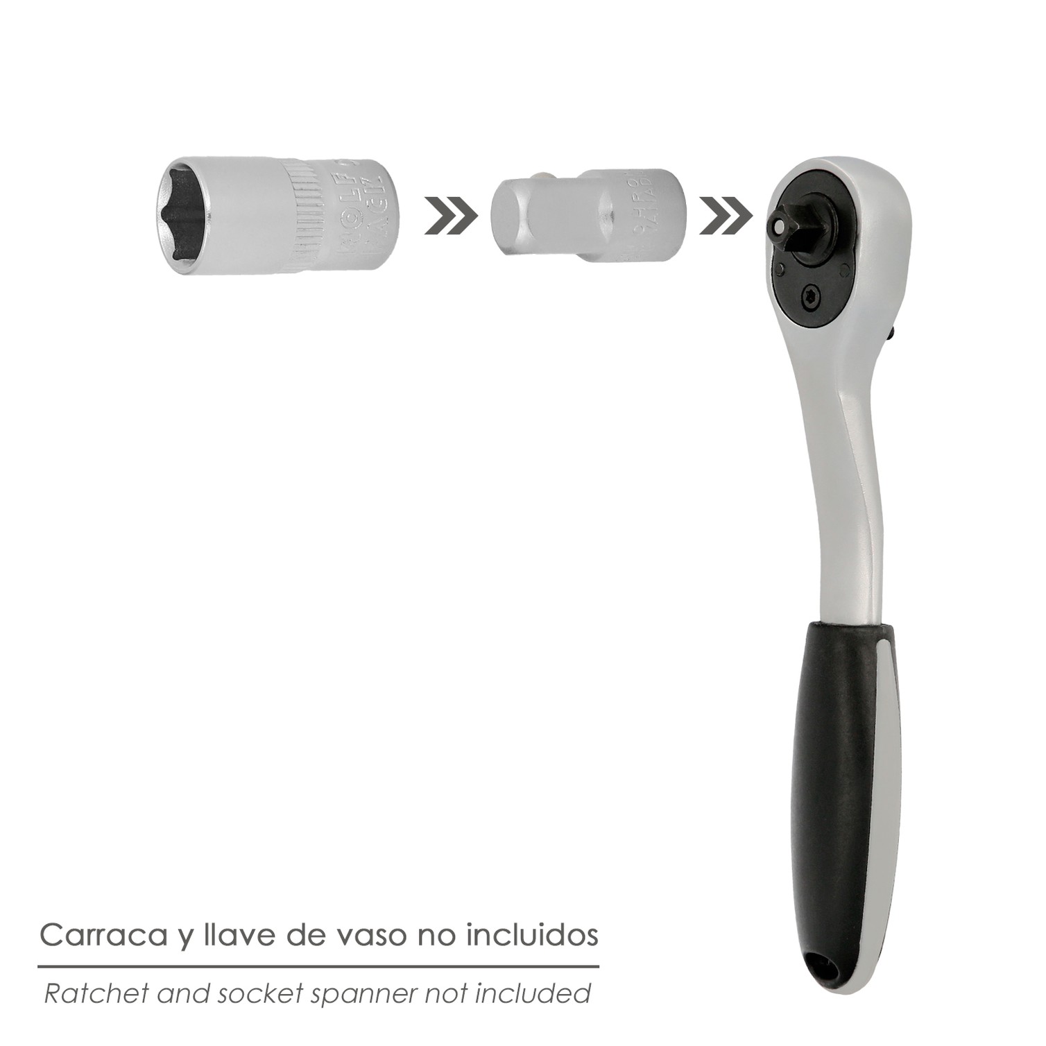 Adaptador Aumentador 1/4" Hembra 3/8" Macho
