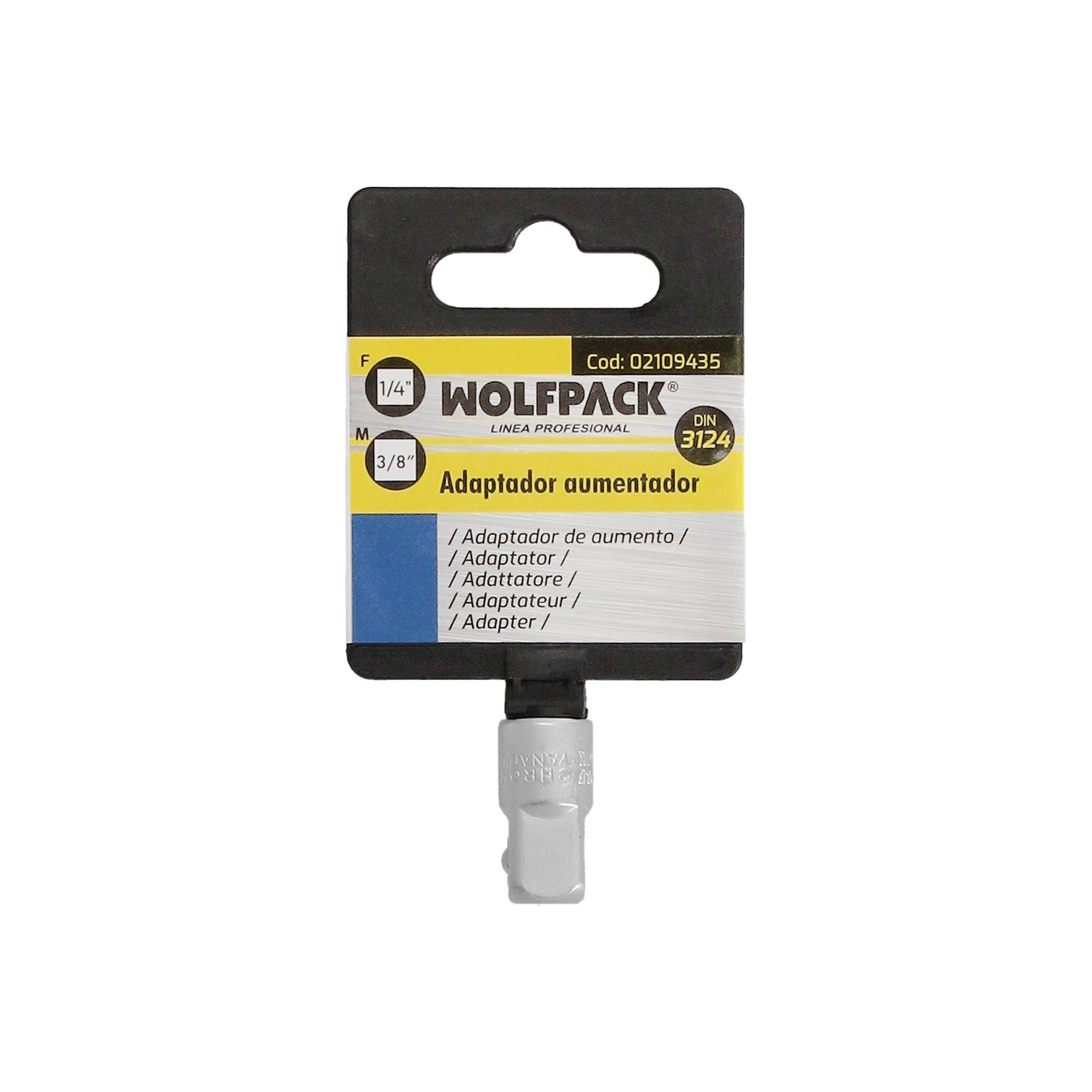 Adaptador Aumentador 1/4" Hembra 3/8" Macho