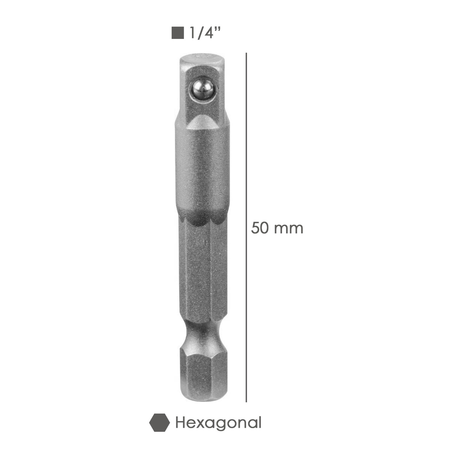 Adaptador Para Llaves De Vasos De 1/4"