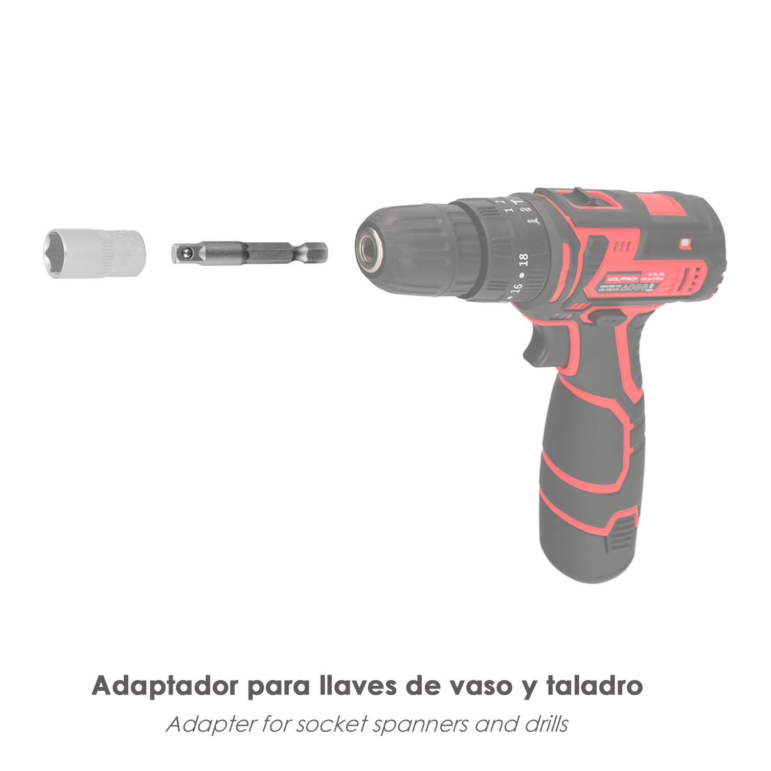 Adaptador Para Llaves De Vasos De 1/4"