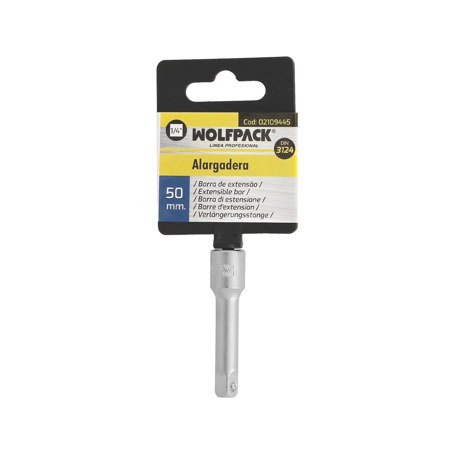 Alargadera Llave De Vaso 1/4" Longitud 50 mm.