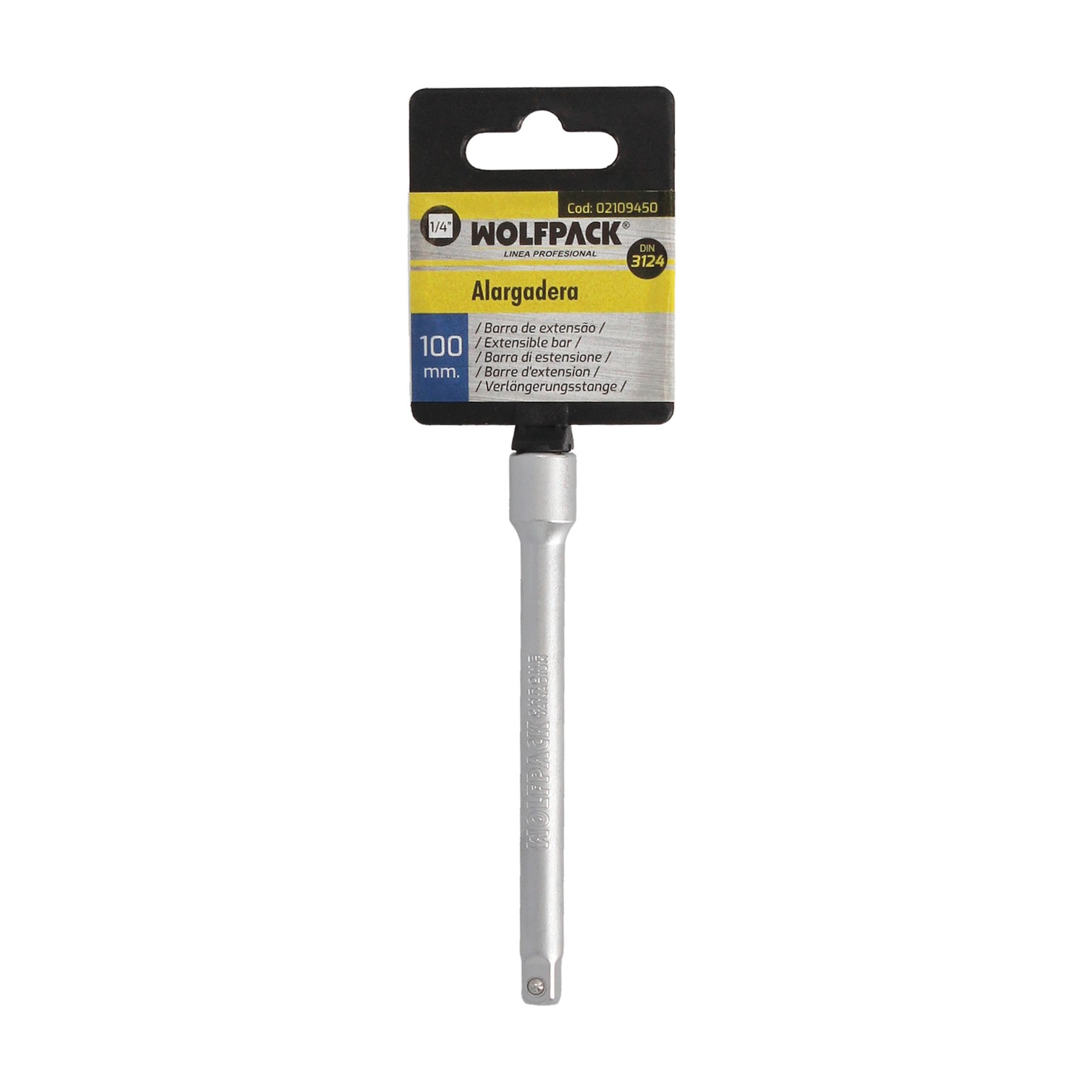 Alargadera Llave De Vaso 1/4" Longitud 100 mm.