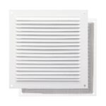 Rejilla Ventilación Aluminio Con Mosquitera Atornillable 175 x 175 mm. Color Blanco