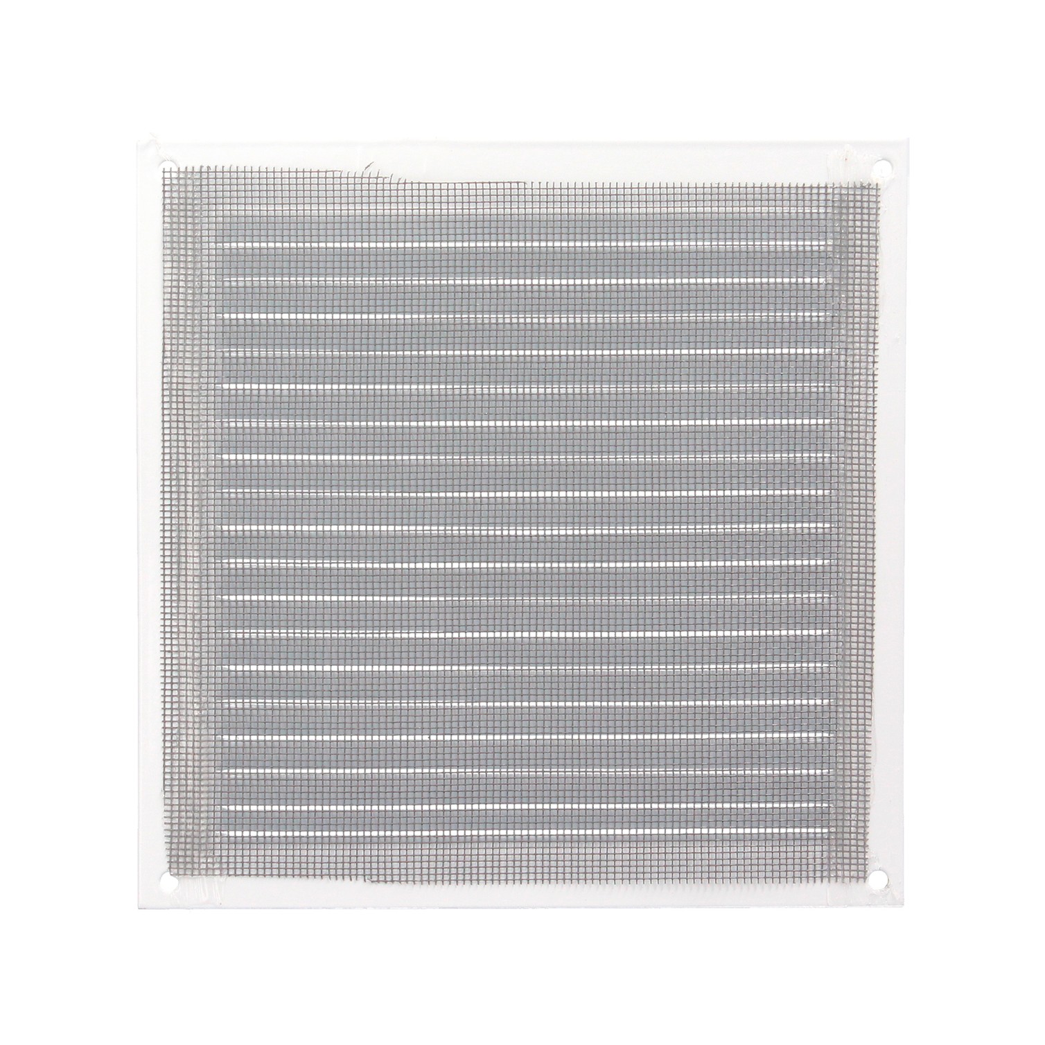 Rejilla Ventilación Aluminio Con Mosquitera Atornillable 175 x 175 mm. Color Blanco