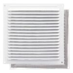 Rejilla Ventilación Aluminio Con Mosquitera Atornillable 200 x 200 mm. Color Blanco